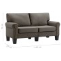 2 seater taupe fabric sofa by vidaXL, Sofas - Ref: Foro24-287159, Price: 251,99 €, Discount: %