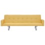 Yellow Polyester Sofa Bed with Armrests by vidaXL, Sofas - Ref: Foro24-282224, Price: 198,36 €, Discount: %