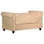 Sofá Chesterfield de 2 plazas cuero auténtico marrón de vidaXL, Sofás - Ref: Foro24-283757, Precio: 462,37 €, Descuento: %