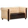 Brown genuine leather 2-seater Chesterfield sofa by vidaXL, Sofas - Ref: Foro24-283757, Price: 462,99 €, Discount: %