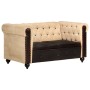 Brown genuine leather 2-seater Chesterfield sofa by vidaXL, Sofas - Ref: Foro24-283757, Price: 462,99 €, Discount: %