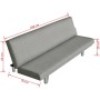 Graues Polyester-Schlafsofa von vidaXL, Sofas - Ref: Foro24-241655, Preis: 181,85 €, Rabatt: %