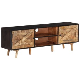 Mueble de TV madera mango rugosa y acacia maciza 140x30x46 cm de vidaXL, Muebles TV - Ref: Foro24-338420, Precio: 156,99 €, D...