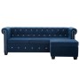 Chesterfield L-förmiges Samtsofa 199x142x72 cm blau von vidaXL, Sofas - Ref: Foro24-247142, Preis: 608,68 €, Rabatt: %