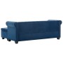 Chesterfield L-förmiges Samtsofa 199x142x72 cm blau von vidaXL, Sofas - Ref: Foro24-247142, Preis: 608,68 €, Rabatt: %