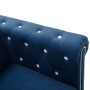 Chesterfield L-förmiges Samtsofa 199x142x72 cm blau von vidaXL, Sofas - Ref: Foro24-247142, Preis: 608,68 €, Rabatt: %