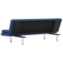 Sofá cama con dos cojines poliéster azul de vidaXL, Sofás - Ref: Foro24-282187, Precio: 189,57 €, Descuento: %