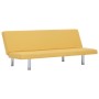 Sofá cama de poliéster amarillo de vidaXL, Sofás - Ref: Foro24-282199, Precio: 156,53 €, Descuento: %