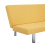 Sofá cama de poliéster amarillo de vidaXL, Sofás - Ref: Foro24-282199, Precio: 156,53 €, Descuento: %