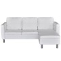 3-Sitzer-Sofagarnitur aus weißem Kunstleder von vidaXL, Sofas - Ref: Foro24-241980, Preis: 416,01 €, Rabatt: %