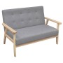 2-Sitzer-Sofa aus hellgrauem Stoff von vidaXL, Sofas - Ref: Foro24-242226, Preis: 208,74 €, Rabatt: %