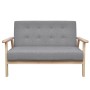 2-Sitzer-Sofa aus hellgrauem Stoff von vidaXL, Sofas - Ref: Foro24-242226, Preis: 208,74 €, Rabatt: %