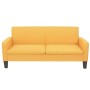 Sofá de 3 plazas 180x65x76 cm amarillo de vidaXL, Sofás - Ref: Foro24-244713, Precio: 295,53 €, Descuento: %