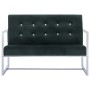 2 seater sofa with chrome armrests dark green velvet by vidaXL, Sofas - Ref: Foro24-282164, Price: 181,62 €, Discount: %