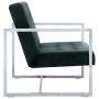 2 seater sofa with chrome armrests dark green velvet by vidaXL, Sofas - Ref: Foro24-282164, Price: 181,62 €, Discount: %