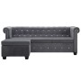 Chesterfield L-shaped sofa upholstered in gray velvet 199x142x72 cm by vidaXL, Sofas - Ref: Foro24-247145, Price: 638,35 €, D...