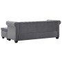 Chesterfield L-shaped sofa upholstered in gray velvet 199x142x72 cm by vidaXL, Sofas - Ref: Foro24-247145, Price: 638,35 €, D...