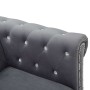 Chesterfield L-shaped sofa upholstered in gray velvet 199x142x72 cm by vidaXL, Sofas - Ref: Foro24-247145, Price: 638,35 €, D...