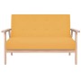 2 seater yellow fabric sofa by vidaXL, Sofas - Ref: Foro24-244658, Price: 204,03 €, Discount: %