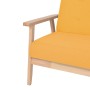 2 seater yellow fabric sofa by vidaXL, Sofas - Ref: Foro24-244658, Price: 204,03 €, Discount: %