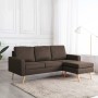 3-Sitzer-Sofa mit brauner Stofffußstütze von vidaXL, Sofas - Ref: Foro24-288725, Preis: 435,06 €, Rabatt: %