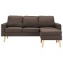 3-Sitzer-Sofa mit brauner Stofffußstütze von vidaXL, Sofas - Ref: Foro24-288725, Preis: 435,06 €, Rabatt: %