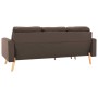 3-Sitzer-Sofa mit brauner Stofffußstütze von vidaXL, Sofas - Ref: Foro24-288725, Preis: 435,06 €, Rabatt: %