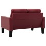 2-Sitzer-Sofa aus weinrotem Kunstleder von vidaXL, Sofas - Ref: Foro24-288755, Preis: 247,87 €, Rabatt: %