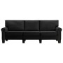 3 seater black fabric sofa by vidaXL, Sofas - Ref: Foro24-287166, Price: 361,73 €, Discount: %