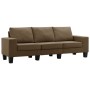 3 seater brown fabric sofa by vidaXL, Sofas - Ref: Foro24-287123, Price: 302,99 €, Discount: %