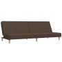 2-Sitzer-Schlafsofa mit Fußstütze aus braunem Stoff von vidaXL, Sofas - Ref: Foro24-3080469, Preis: 233,48 €, Rabatt: %