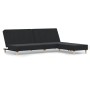 2-seater sofa bed with black fabric footrest by vidaXL, Sofas - Ref: Foro24-3080467, Price: 259,99 €, Discount: %