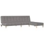 2-Sitzer-Schlafsofa mit Fußstütze aus hellgrauem Stoff von vidaXL, Sofas - Ref: Foro24-3080534, Preis: 260,59 €, Rabatt: %