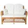 Light Brown Rattan 2 Seater Sofa by vidaXL, Sofas - Ref: Foro24-325474, Price: 339,99 €, Discount: %