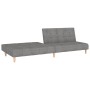 2-Sitzer-Schlafsofa mit Fußstütze aus hellgrauem Stoff von vidaXL, Sofas - Ref: Foro24-3080534, Preis: 260,59 €, Rabatt: %