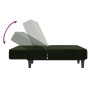 2-Sitzer-Schlafsofa mit Fußstütze aus dunkelgrünem Samt von vidaXL, Sofas - Ref: Foro24-3080492, Preis: 253,98 €, Rabatt: %