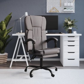 Taupe gray fabric reclining office chair by vidaXL, Office chairs - Ref: Foro24-349615, Price: 90,85 €, Discount: %