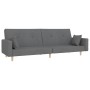 2-seater sofa bed with footrest in light gray fabric by vidaXL, Sofas - Ref: Foro24-3080511, Price: 302,26 €, Discount: %