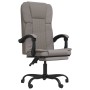 Silla de oficina reclinable de tela gris taupé de vidaXL, Sillas de oficina - Ref: Foro24-349615, Precio: 90,85 €, Descuento: %