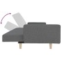 Sofá cama de 2 plazas con reposapiés tela gris claro de vidaXL, Sofás - Ref: Foro24-3080511, Precio: 302,99 €, Descuento: %