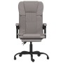 Silla de oficina reclinable de tela gris taupé de vidaXL, Sillas de oficina - Ref: Foro24-349615, Precio: 90,85 €, Descuento: %