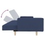 2-seater sofa bed with footrest in blue fabric by vidaXL, Sofas - Ref: Foro24-3080517, Price: 286,99 €, Discount: %