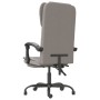 Silla de oficina reclinable de tela gris taupé de vidaXL, Sillas de oficina - Ref: Foro24-349615, Precio: 90,85 €, Descuento: %