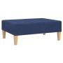 2-Sitzer-Schlafsofa mit Fußstütze aus blauem Stoff von vidaXL, Sofas - Ref: Foro24-3080517, Preis: 286,42 €, Rabatt: %