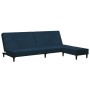 2-Sitzer-Schlafsofa mit Fußstütze aus blauem Samt von vidaXL, Sofas - Ref: Foro24-3080489, Preis: 267,43 €, Rabatt: %