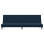 2-Sitzer-Schlafsofa mit Fußstütze aus blauem Samt von vidaXL, Sofas - Ref: Foro24-3080489, Preis: 267,43 €, Rabatt: %