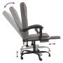 Silla de oficina reclinable de tela gris taupé de vidaXL, Sillas de oficina - Ref: Foro24-349615, Precio: 90,85 €, Descuento: %