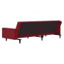 2-Sitzer-Schlafsofa mit Fußstütze aus rotem Samt von vidaXL, Sofas - Ref: Foro24-3080506, Preis: 270,93 €, Rabatt: %