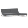 2-seater sofa bed with footrest in light gray fabric by vidaXL, Sofas - Ref: Foro24-3080465, Price: 245,99 €, Discount: %