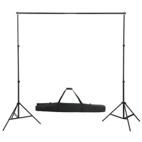 Telescopic background support system 155-300 cm by vidaXL, studio montages - Ref: Foro24-190001, Price: 37,67 €, Discount: %